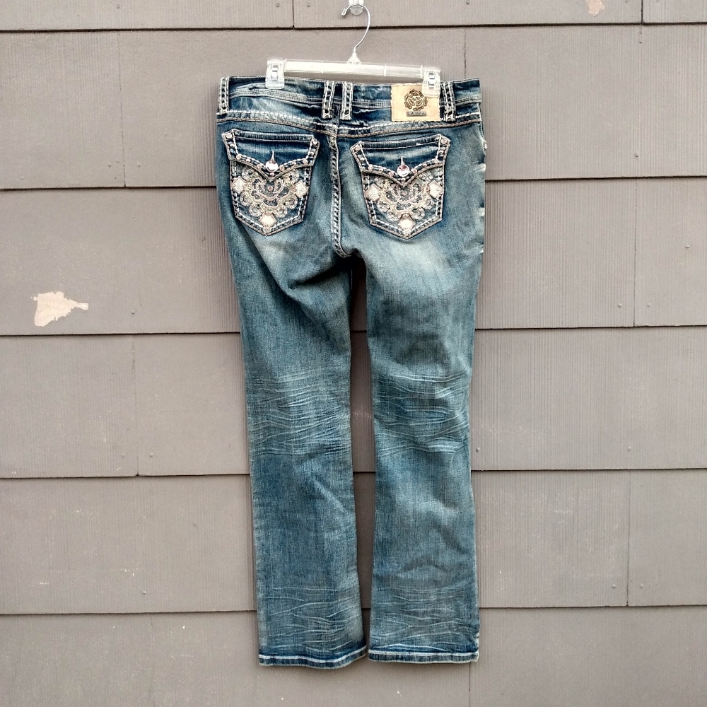L.A idol Bling boot cut jeans 15